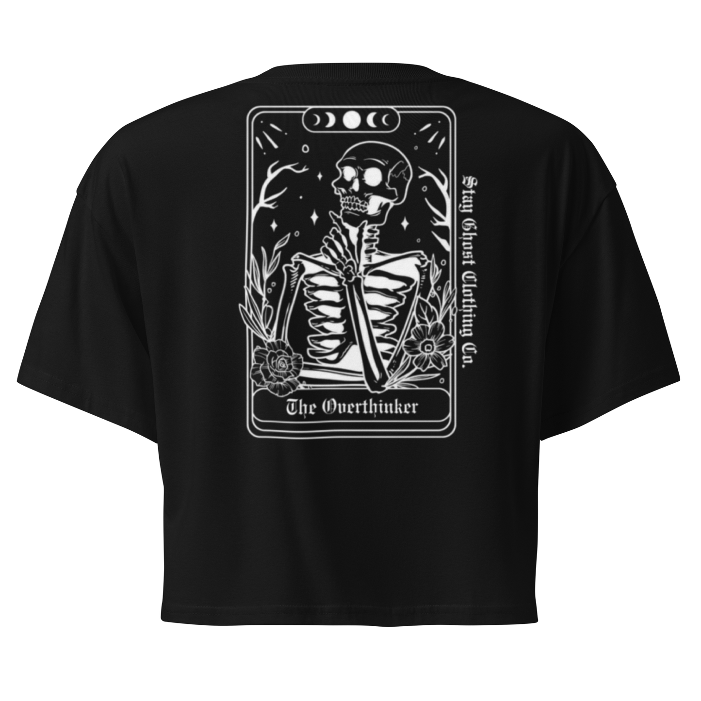 STAY GHOST CROP TOP – THE OVERTHINKER TAROT CROP TEE